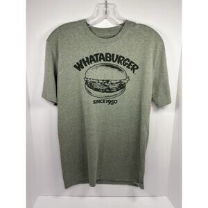 Whataburger Since 1950 Burger Graphic Tee Green Heather Shirt Small‎